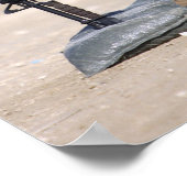 ブーツ、ライフル、犬のタグ、保護帽 ポスター (角)