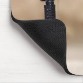 ブーツ、ライフル、犬のタグ、保護帽 マウスパッド (コーナー)