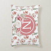 ブーツ&開花：ウェスタンシック女性のカーボーイ パーソナライズされた アクセントクッション (正面(垂直))