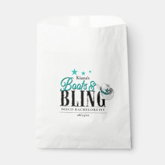 ブーツ'nディスコきらきら光るバチェロレッテティール(緑がかった色)ID925 フェイバーバッグ (正面)