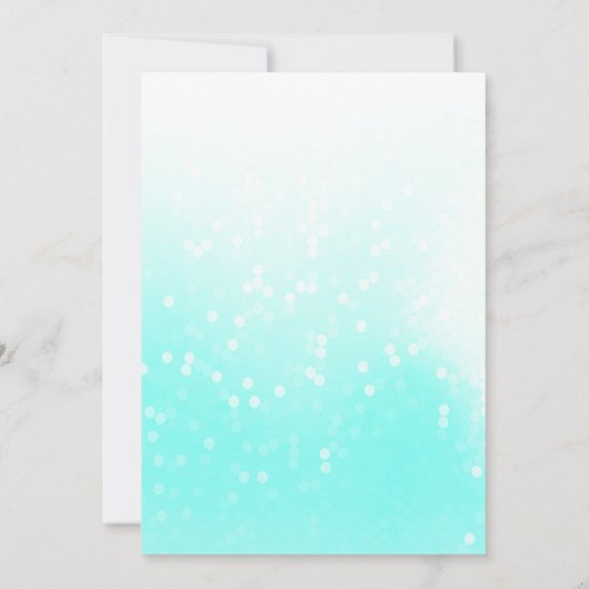 ブーツ'nディスコきらきら光るバチェロレッテティール（緑がかった色）ID925 招待状 (裏面)