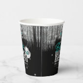 ブーツ'nディスコきらきら光るバチェロレッテティール(緑がかった色)ID925 紙コップ (右)