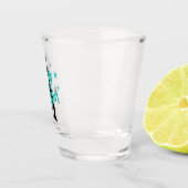 ブーツ'n きらきら光る Disco Darlin'ティール（緑がかった色）ID925 ショットグラス (右)