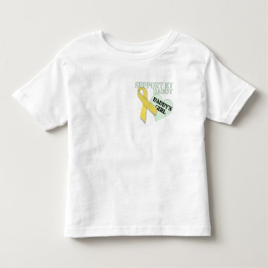 ブーツonグラウンドダディスガール トドラーTシャツ (正面)