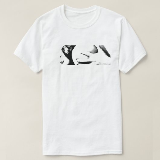 ブーツTシャツB&Wを押さない Tシャツ (デザイン正面)