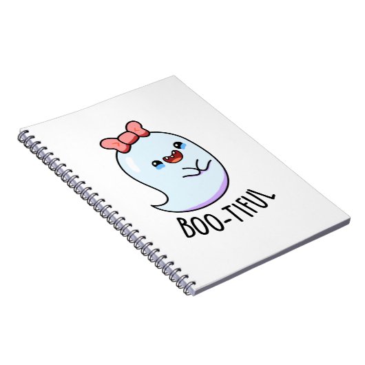 ブーティおもしろいーガーリーハロウィーン幽霊プリン ノートブック (右側)