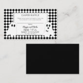 ブーティなハロウィーンベビーシャワーオムツラッフル エンクロージャーカード (正面/裏面)