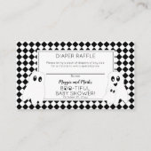 ブーティなハロウィーンベビーシャワーオムツラッフル エンクロージャーカード (正面)