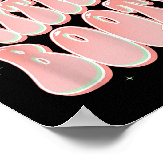 ブーティな桃のグルーヴィおもしろいーなことわざでムーディー ポスター (角)