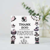 ブーティコスチュームパーティーハロウィーン招待状 サンキューカード (スタンド正面)