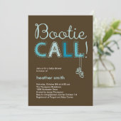 ブーティコールベビーシャワー招待状-青 招待状 (スタンド正面)