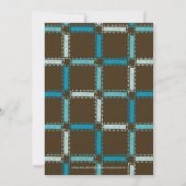 ブーティコールベビーシャワー招待状-青 招待状 (裏面)