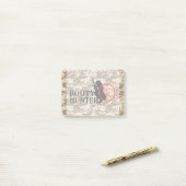 ブーティハンターオンデザート迷彩柄 ポストイット (デスク上)