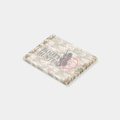 ブーティハンターオンデザート迷彩柄 ポストイット (アングル)