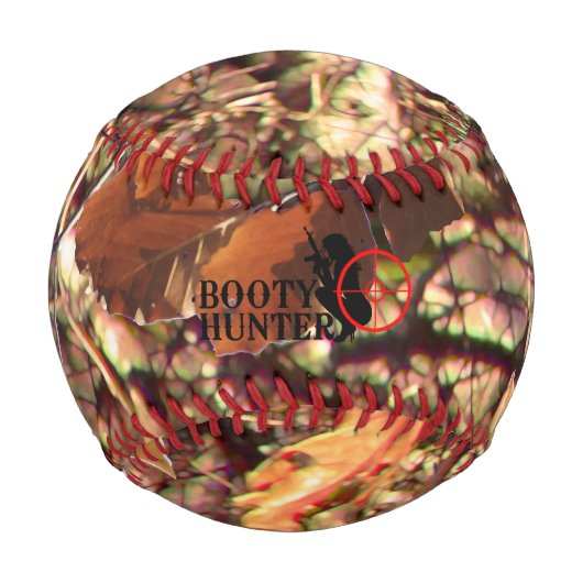 ブーティハンターオン秋迷彩柄 野球ボール (正面)