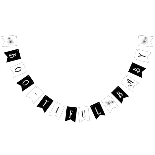 ブーティヴベビーゴシック花の入れ墨ベビーシャワー バンティングフラッグ (全)