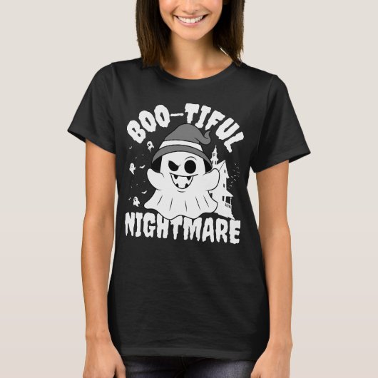 ブーティヴ悪夢ハロウィーン幽霊 Tシャツ (正面)