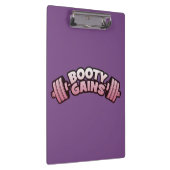 ブーティーゲイン – 女性のノベルティやる気を起こさせるトレーニング クリップボード (右)