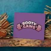 ブーティーゲイン – 女性のノベルティやる気を起こさせるトレーニング フォトプラーク (側面)