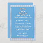 ブーティーベビーシャワー招待状 招待状 (正面/裏面)