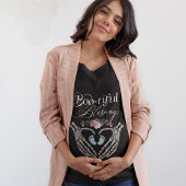 ブーティ賛美ー男の赤ちゃんゴシック骨格ハート トライブレンドＴシャツ