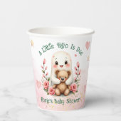 ブーデューキュートカスタム幽霊女の子の赤ちゃんシャワー 紙コップ (裏面)