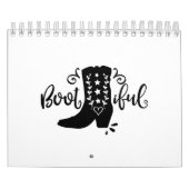 ブートイフル女性のカーボーイアイディア カレンダー (カバー)