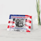 ブートキャンプ卒業生のおもしろい不機嫌なパグ犬 カード (正面)