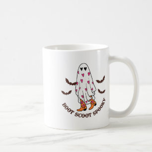 ブートスクート不気味カウボーイ幽霊GroovyレトロHallow コーヒーマグカップ