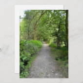 ブートスコットランド島の森を抜ける歩道 シーズンカード (正面/裏面)