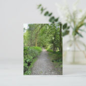 ブートスコットランド島の森を抜ける歩道 シーズンポストカード (スタンド正面)