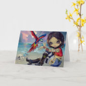 「ブートストラップBetsy」グリーティングカード カード (黄色い花)