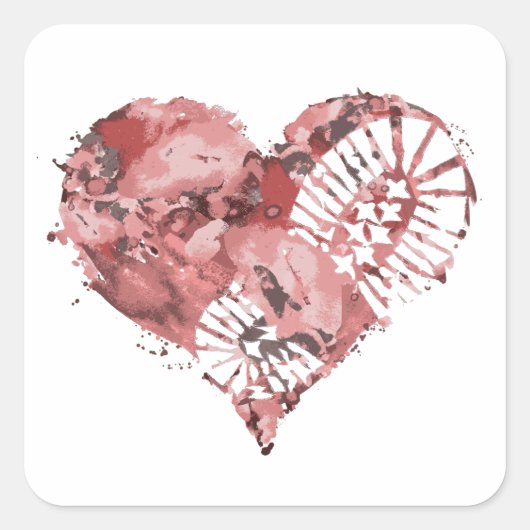 ブートストンプハート スクエアシール (正面)