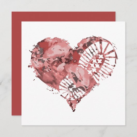 ブートストンプハート 招待状 (正面/裏面)