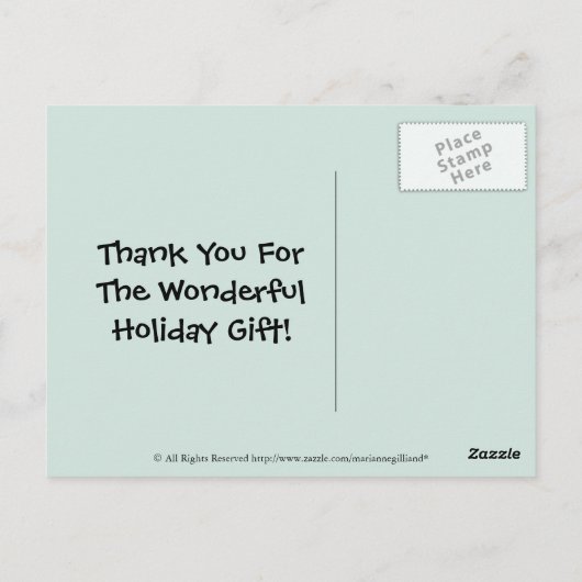 ブートナカイの休日を覗く ポストカード (裏面)