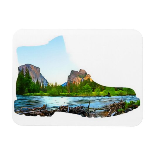 ブートビューのハイキング マグネット (横)