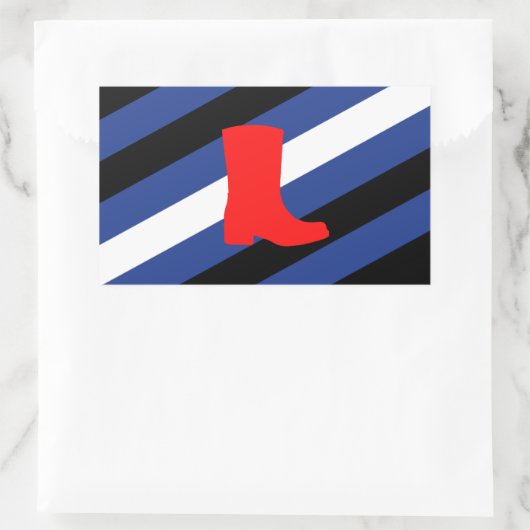 ブートプライドフラグ 長方形シール (バッグ)