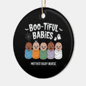 ブートベビーマザーベビーナースハロウィーン セラミックオーナメント (左)