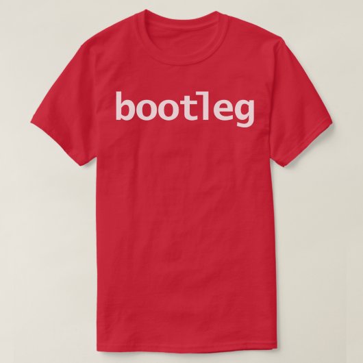 ブートレグおもしろいタイポグラフィ Tシャツ (デザイン正面)