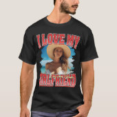 ブートレグバレンタインラップ 彼女大好き Tシャツ (正面)