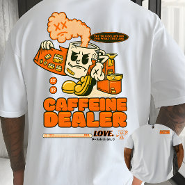 ブートレグ風カートゥーン コーヒーマグ グラフィックTシャツ ギフト カフェイン好き Tシャツ