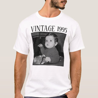 ブートレグ ビンテージ お誕生日おめでとう 写真 ファミリー 2W1 Tシャツ