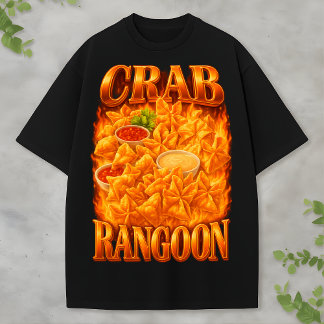 ブートレグ フード ファッションTシャツ フライドスナック ラバー グラフィック Tシャツ