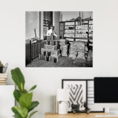 ブートレッグのバスト – JAIL ENVIDENCE ROOM 1929 ポスター (ホームオフィス)