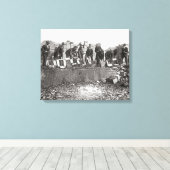 ブートレッグ酒の破壊， 1923 キャンバスプリント (インサイチュ (ウッドフロア))