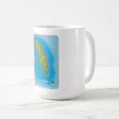 ブート島の地図 コーヒーマグカップ (正面右)
