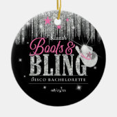 ブート'nディスコきらきら光るバチェロレッテID925 セラミックオーナメント (正面)