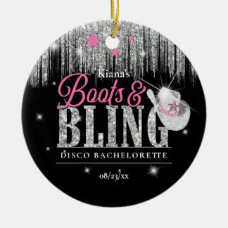 ブート'nディスコきらきら光るバチェロレッテID925 セラミックオーナメント