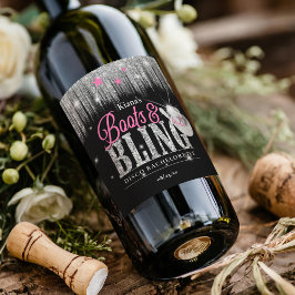 ブート'nディスコきらきら光るバチェロレッテID925 ワインラベル