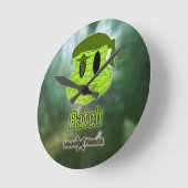 ブードゥーが～湿地に向かう ラウンド壁時計 (傾斜)